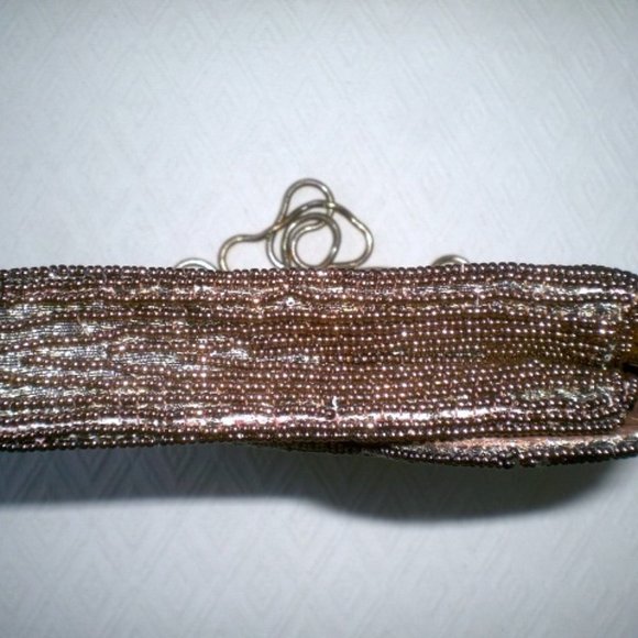 Vtg Delill beaded clutch shoulder evening bag - Picture 6 of 13